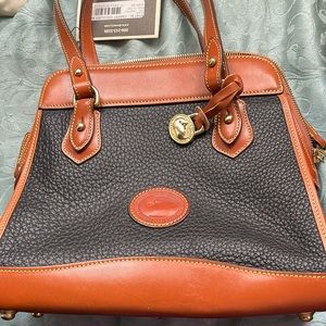 NWT Dooney & Burke Purse Handbag NewOld Stock Vintage Never Used black Camel